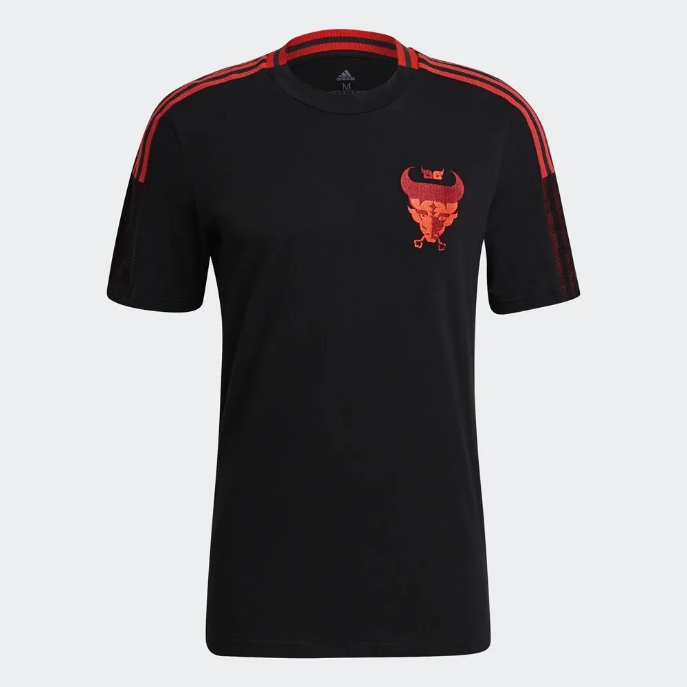 Adidas FCB LS OS Tee HY3302 男 短袖 上衣 T恤 運動 足球 拜仁慕尼黑隊 舒適 暗紅 歷史價格詳細信息