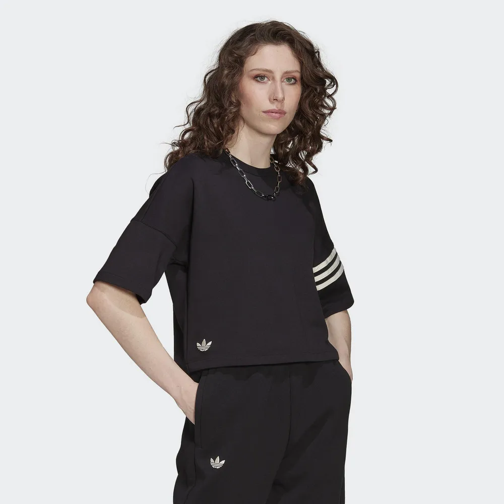 Adidas T-SHIRT 女款 紫色 寬鬆 短版 休閒 運動 百搭 柔軟 復古 短袖 上衣 IP8973 歷史價格詳細信息