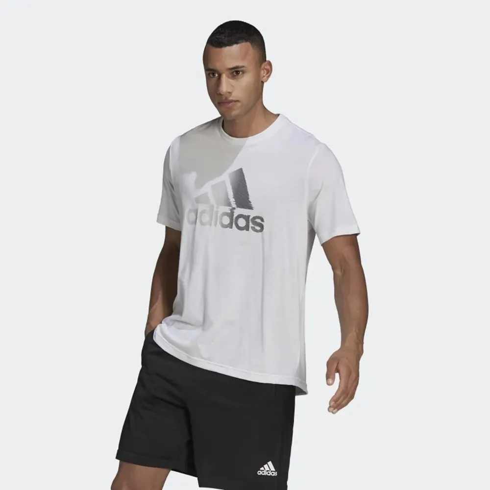 ADIDAS LOGO 男短袖上衣 FN1738 深藍 歷史價格詳細信息