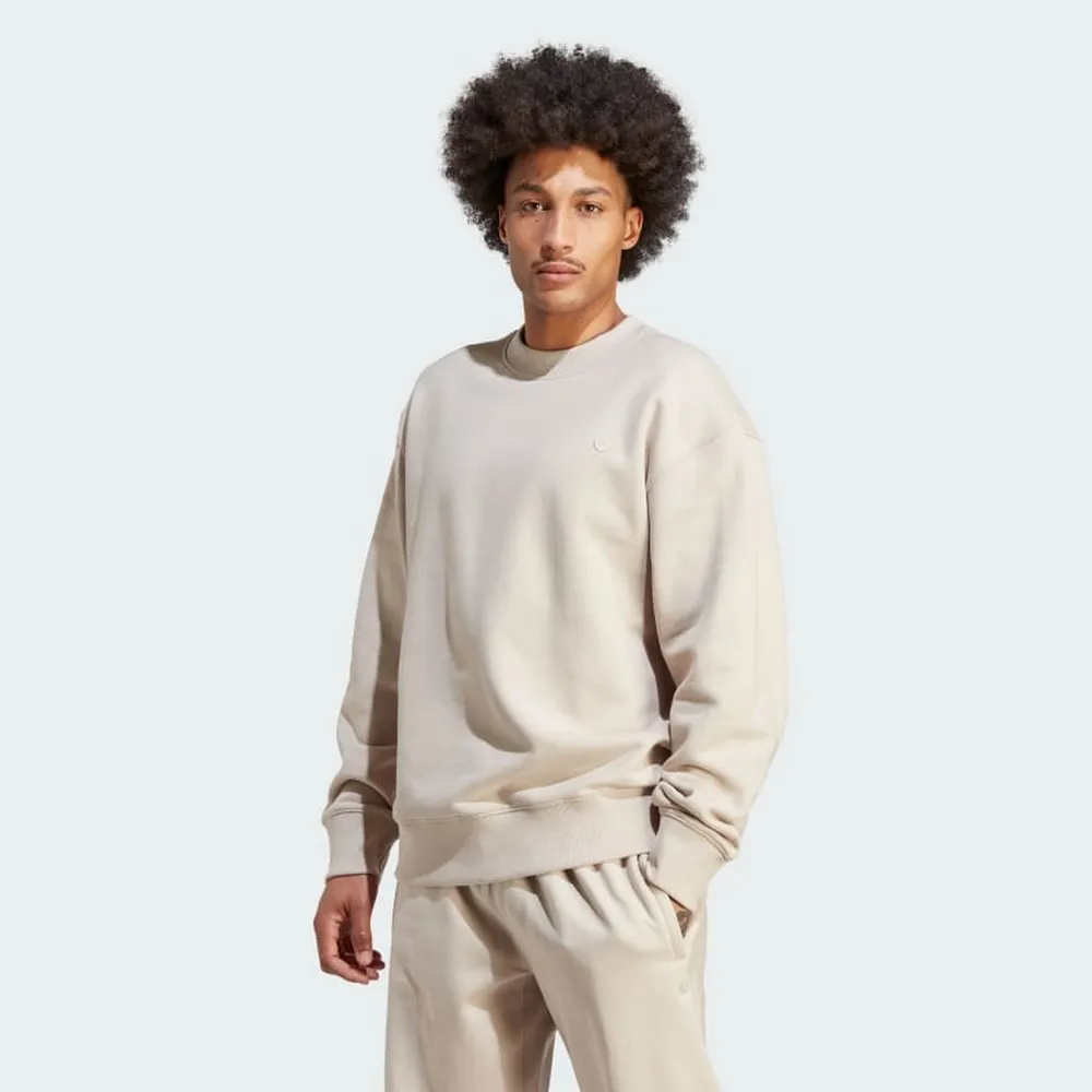 Adidas C Crew FT [IM4407] 男 長袖 上衣 大學T 基本款 簡約 運動 休閒 舒適 淺灰 歷史價格詳細信息