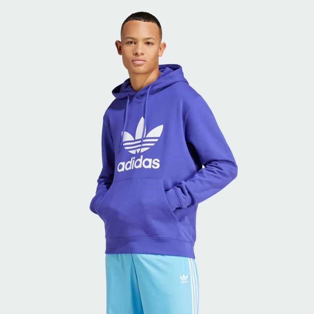 adidas 帽T Trefoil Hoodie 黑 白 三葉草 大Logo 女款 寬鬆版本 【ACS】 CE2408 歷史價格詳細信息