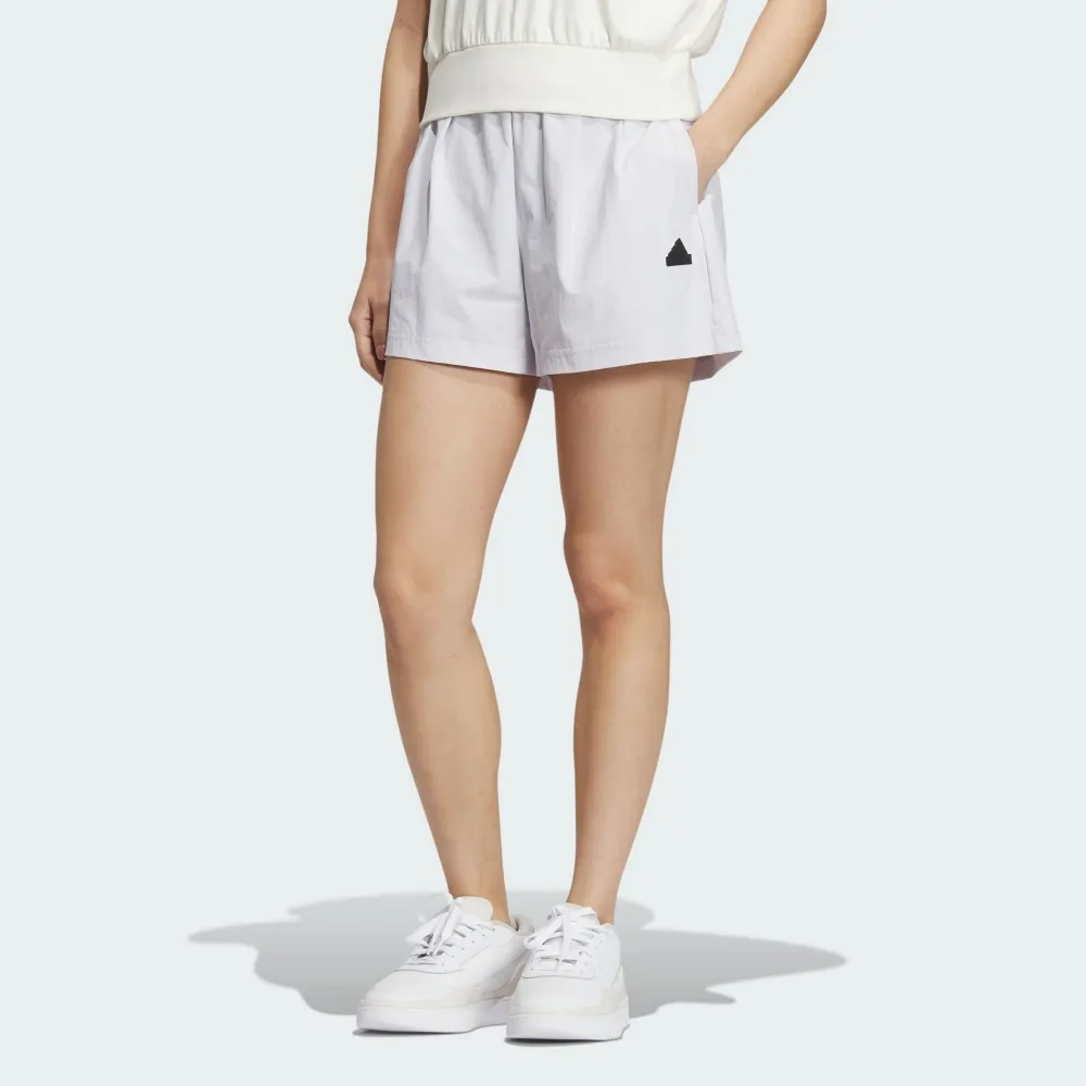 Adidas Tech WV Shorts [IM8829] 女 短褲 運動 休閒 尼龍 寬鬆 日常 舒適 米黃 歷史價格詳細信息