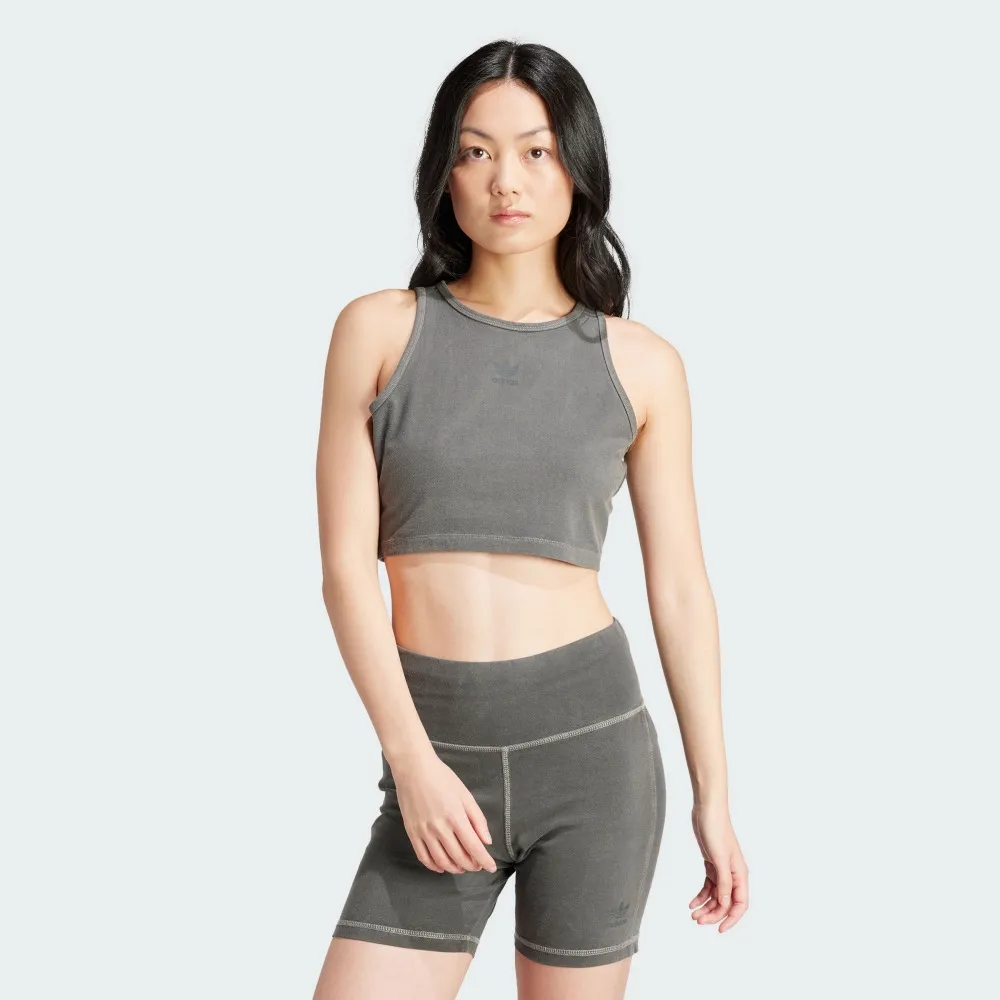 ADIDAS CROP TANK 女背心上衣 DH3163 白 歷史價格詳細信息