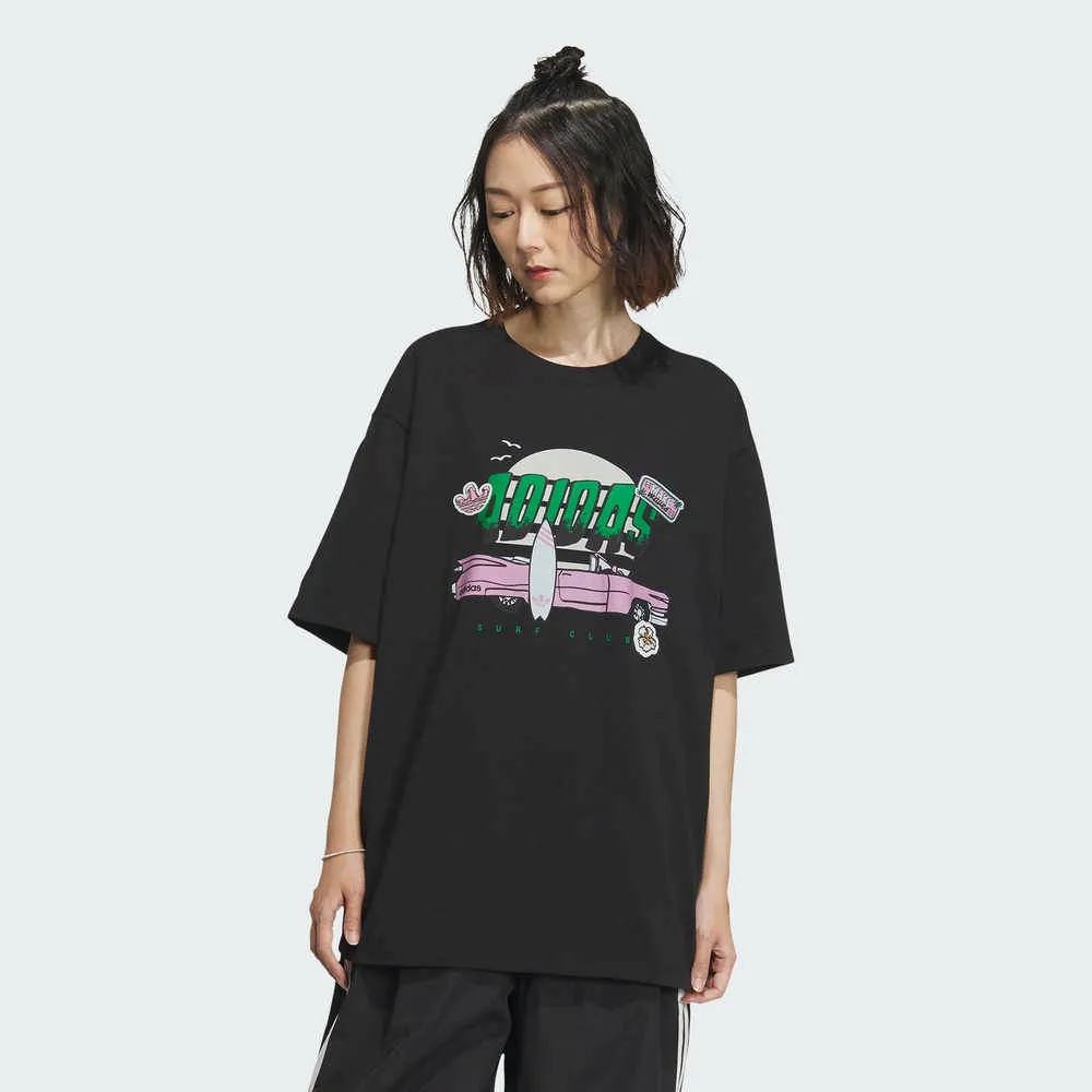 Adidas SMR GFX TEE SS IW6298 女 短袖 上衣 T恤 寬鬆 運動 休閒 棉質 舒適 淺紫 歷史價格詳細信息
