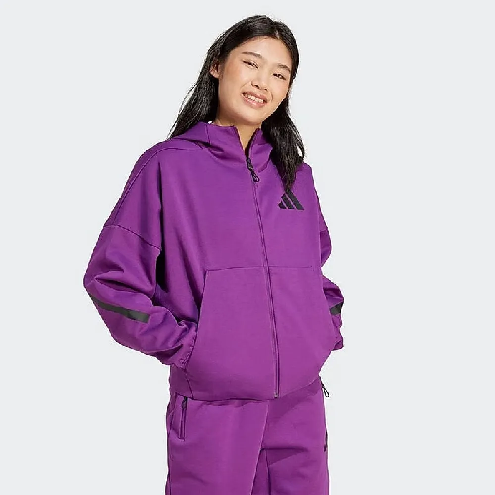 【ADIDAS】W Z.N.E. FZ 連帽外套 女 紫色-IS3934 歷史價格詳細信息