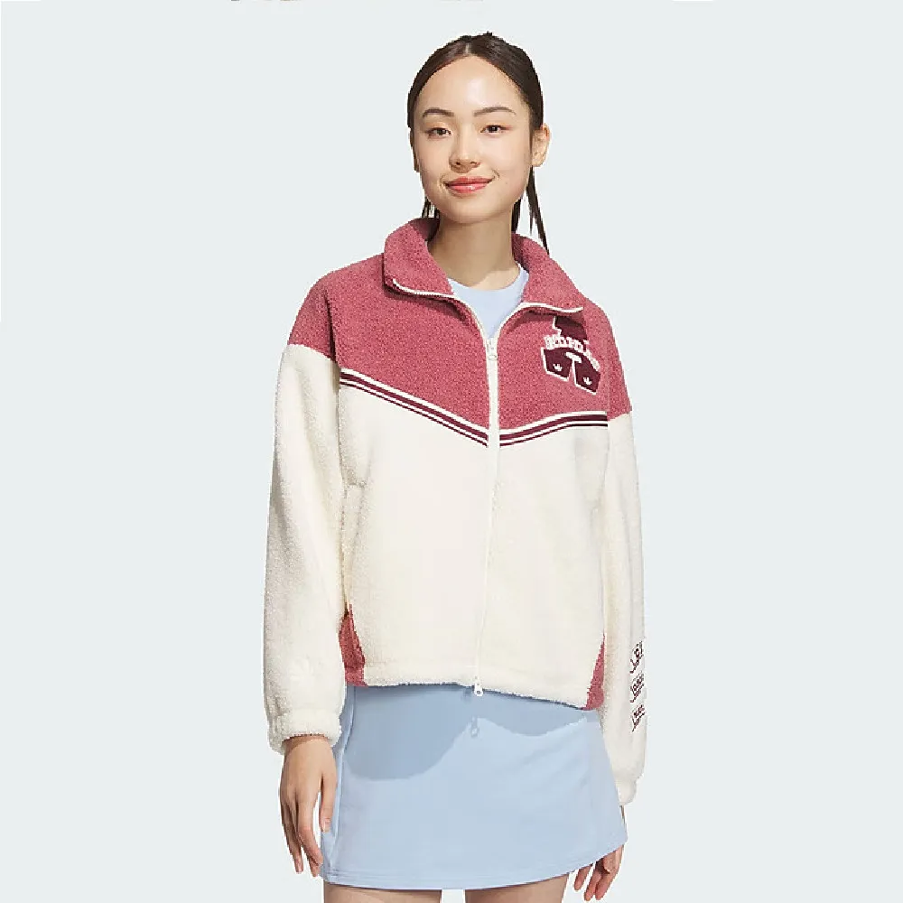 【ADIDAS】VRCT PF JKT W 休閒外套 女 白黑色-JD6369 歷史價格詳細信息