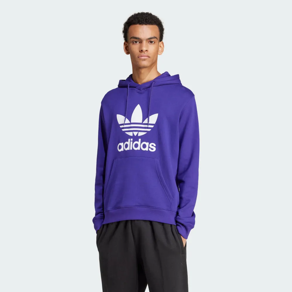 【ADIDAS】TREFOIL HOODY 連帽上衣 帽T 男 紅色-IM4497 歷史價格詳細信息