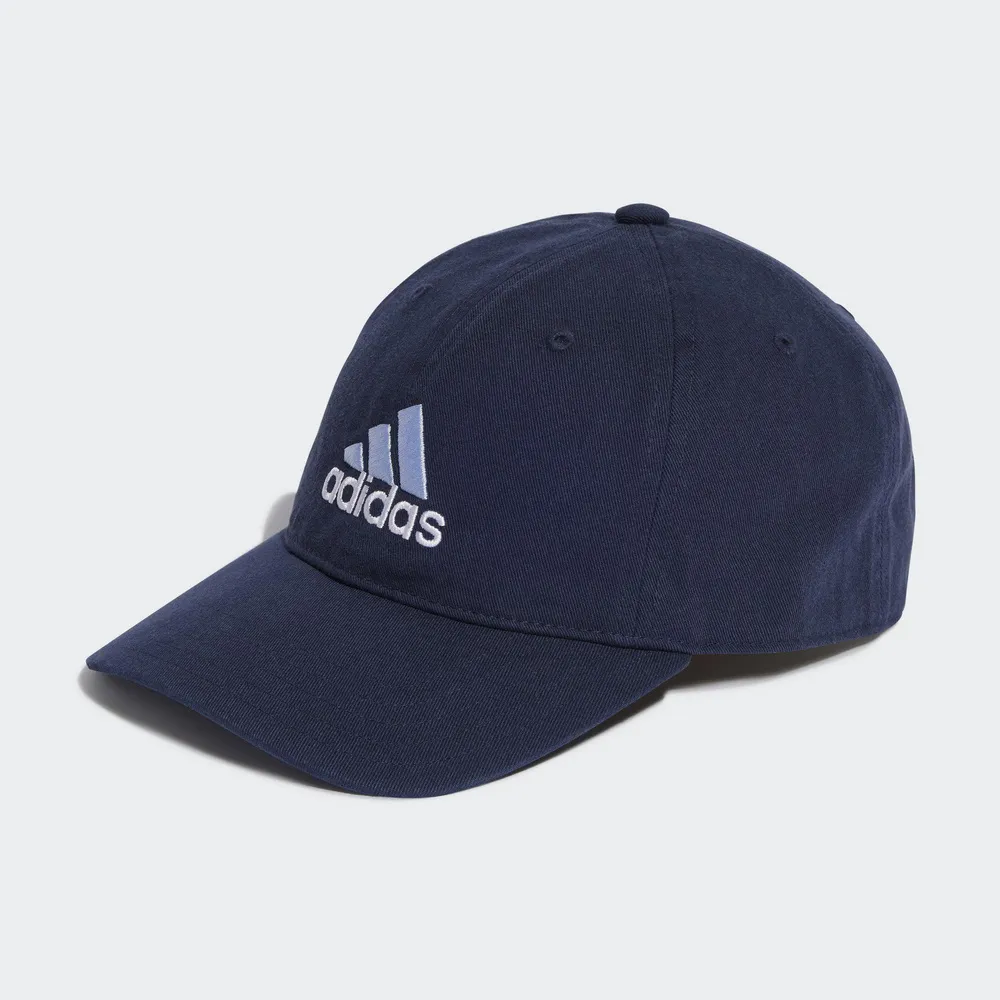 adidas 棒球帽 Dad Cap Bos 老帽 男女款 愛迪達 遮陽帽 基本款 藍 白 GM6281 歷史價格詳細信息