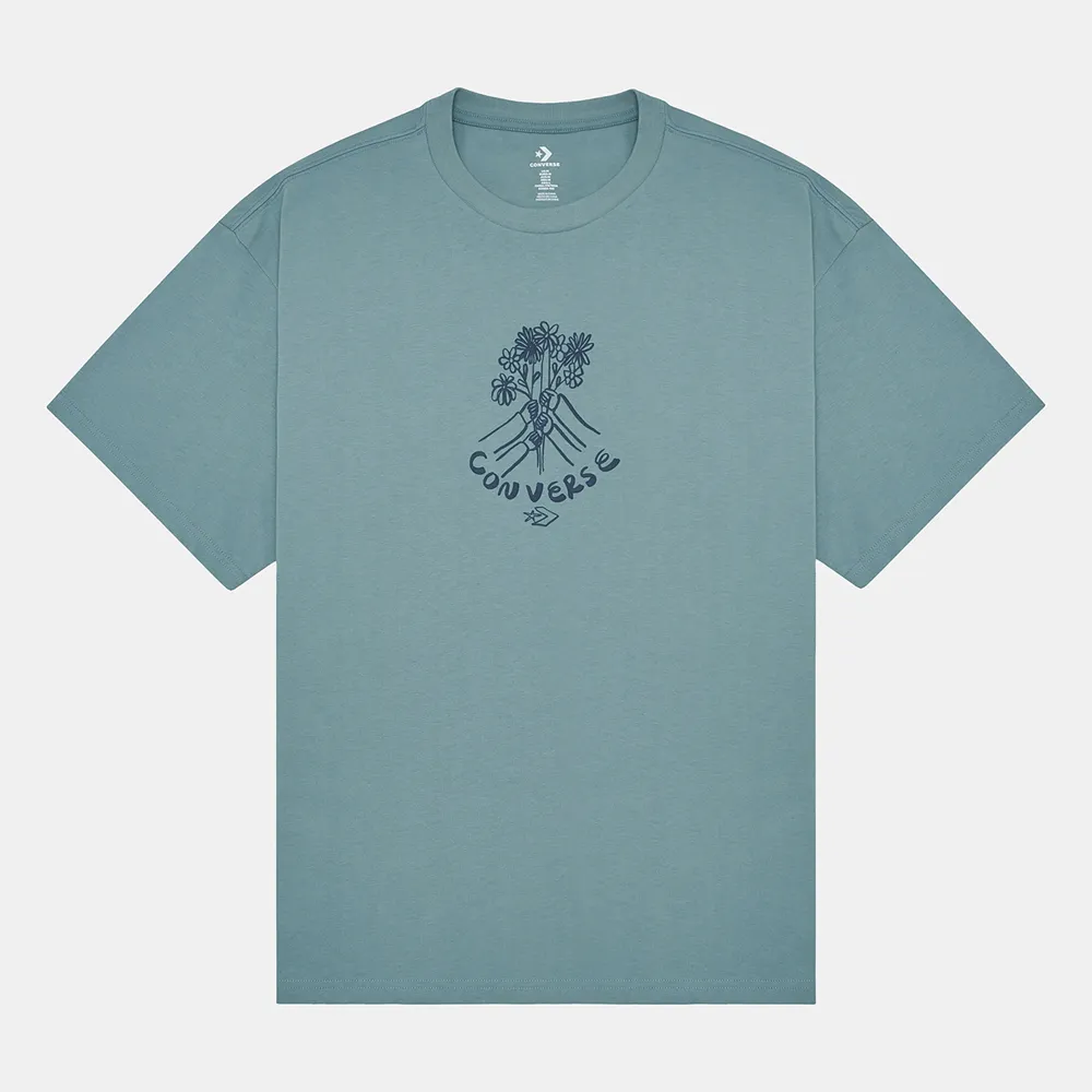 CONVERSE FLOWER FRIENDS TEE 短袖上衣 男款 花卉系列 藍色_10024757-A03 歷史價格詳細信息