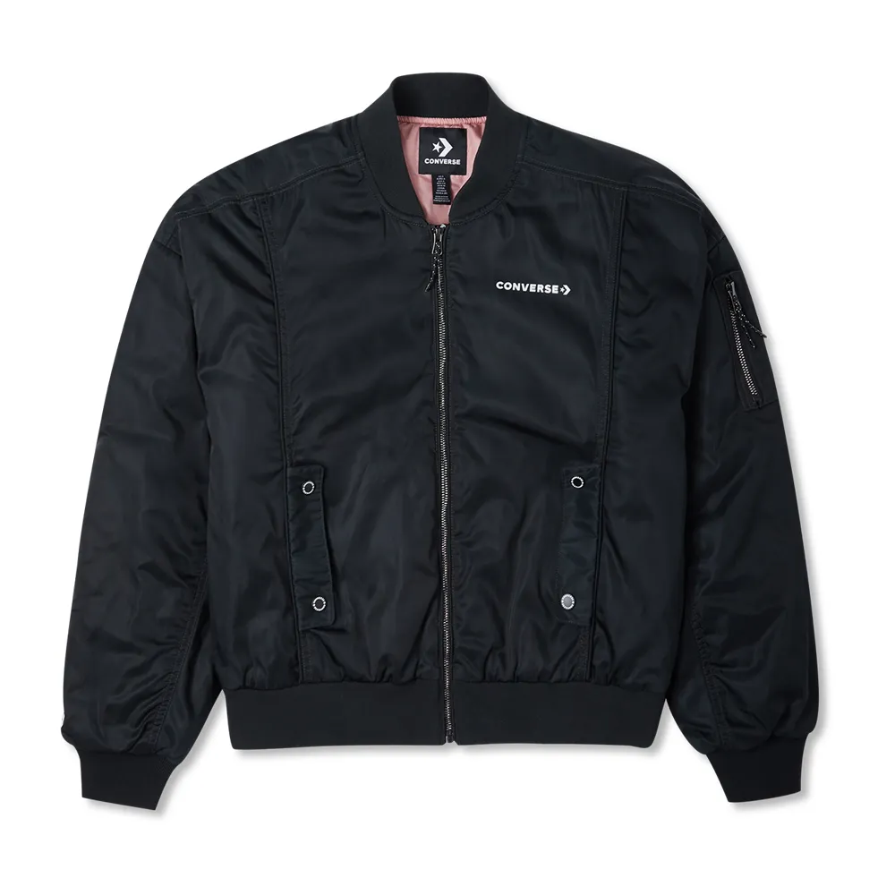 CONVERSE 休閒外套 FASHION PADDED BOMBER 女 10023721-A03 黑色 歷史價格詳細信息