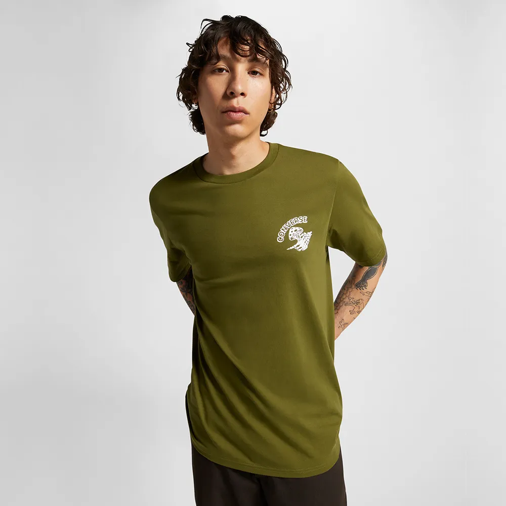 【CONVERSE】CHUCK TOURS TEE 短袖上衣 男 綠色_10025274-A03 價格比較,價格查詢,歷史價格詳細信息