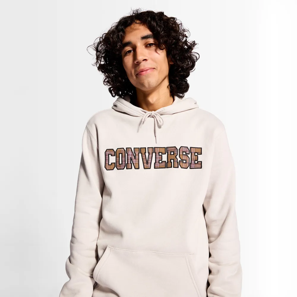 【CONVERSE】ELEVATED LOGO GRAPHIC HOODIE 連帽上衣 男 咖啡色-10025629-A03 歷史價格詳細信息