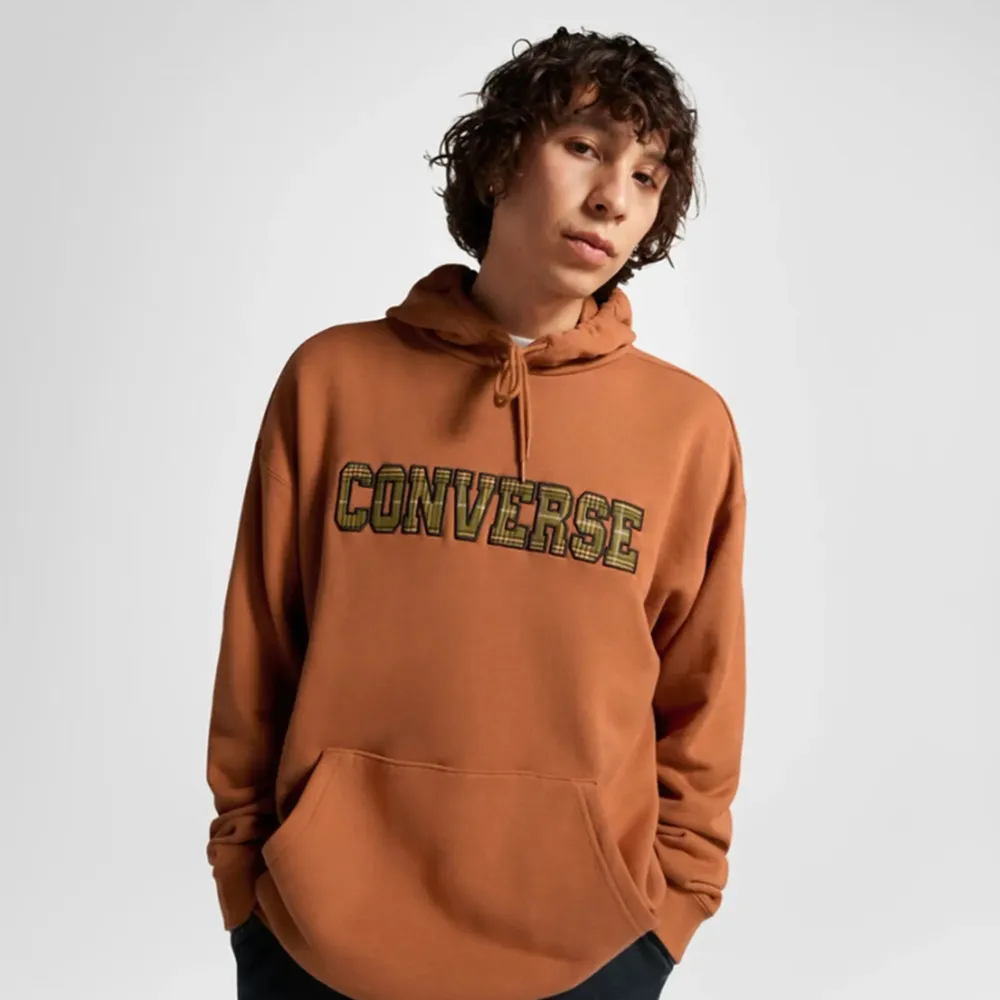 【CONVERSE】ELEVATED LOGO GRAPHIC HOODIE 連帽上衣 男 咖啡色-10025629-A03 歷史價格詳細信息
