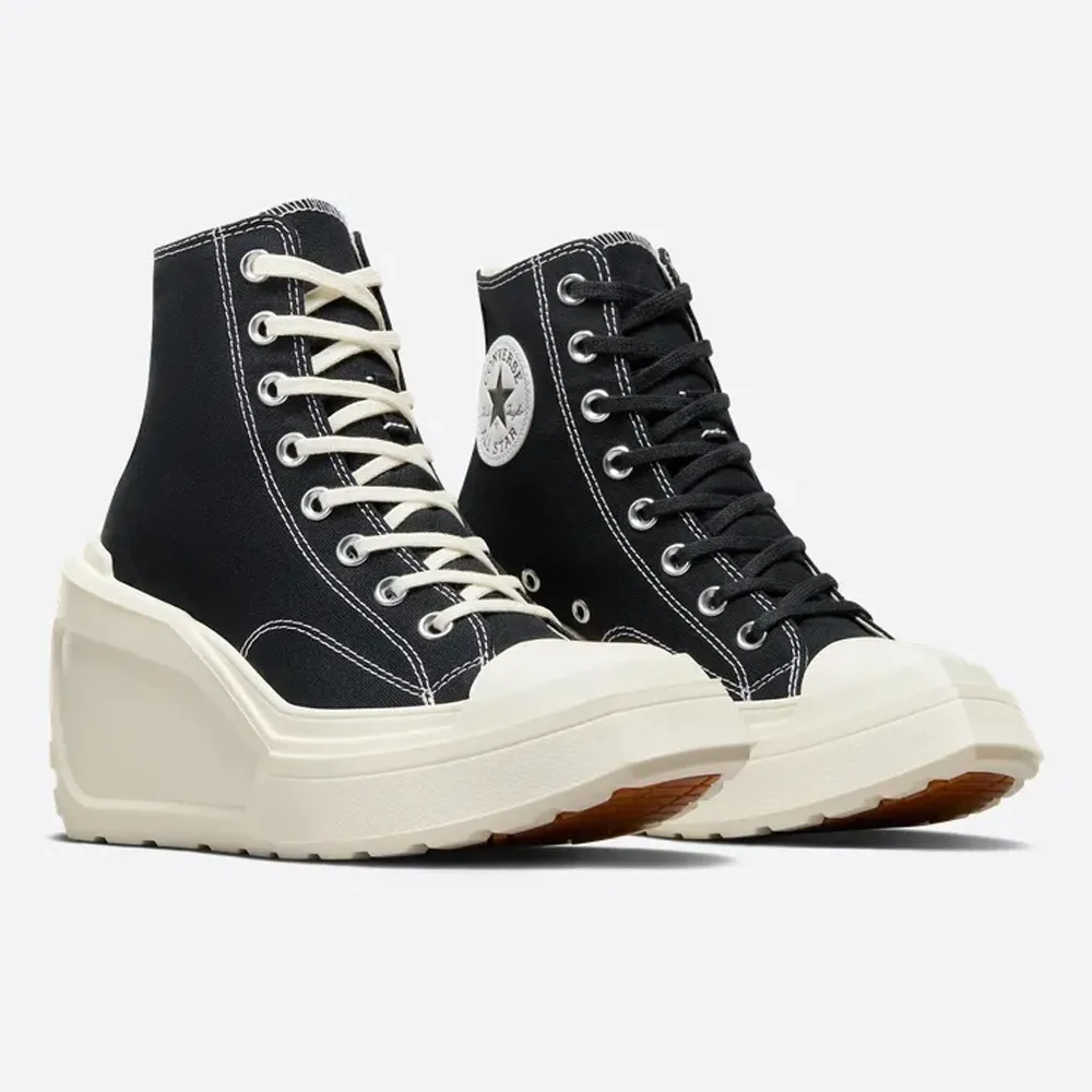 【CONVERSE】CHUCK 70 DE LUXE SQUARED 1970 HI 高筒 休閒鞋 厚底鞋 男鞋 女鞋 黑(A06435C) 歷史價格詳細信息