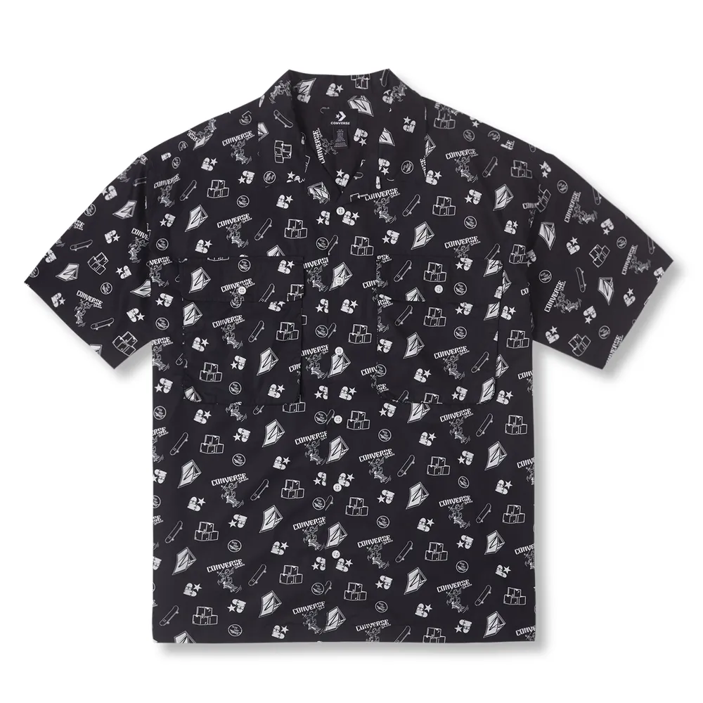 CONVERSE 男短袖襯衫 ELEVATED CHAMBRAY TOP休閒 牛仔藍 10025438-A01 歷史價格詳細信息