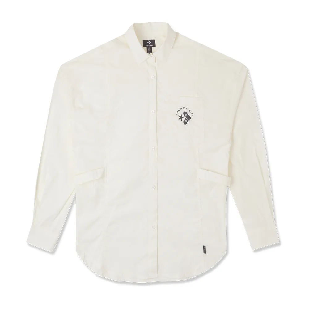 【CONVERSE】SKATEBOARD SHIRT 短袖襯衫 男 花襯衫 白色 _10026163-A01 歷史價格詳細信息