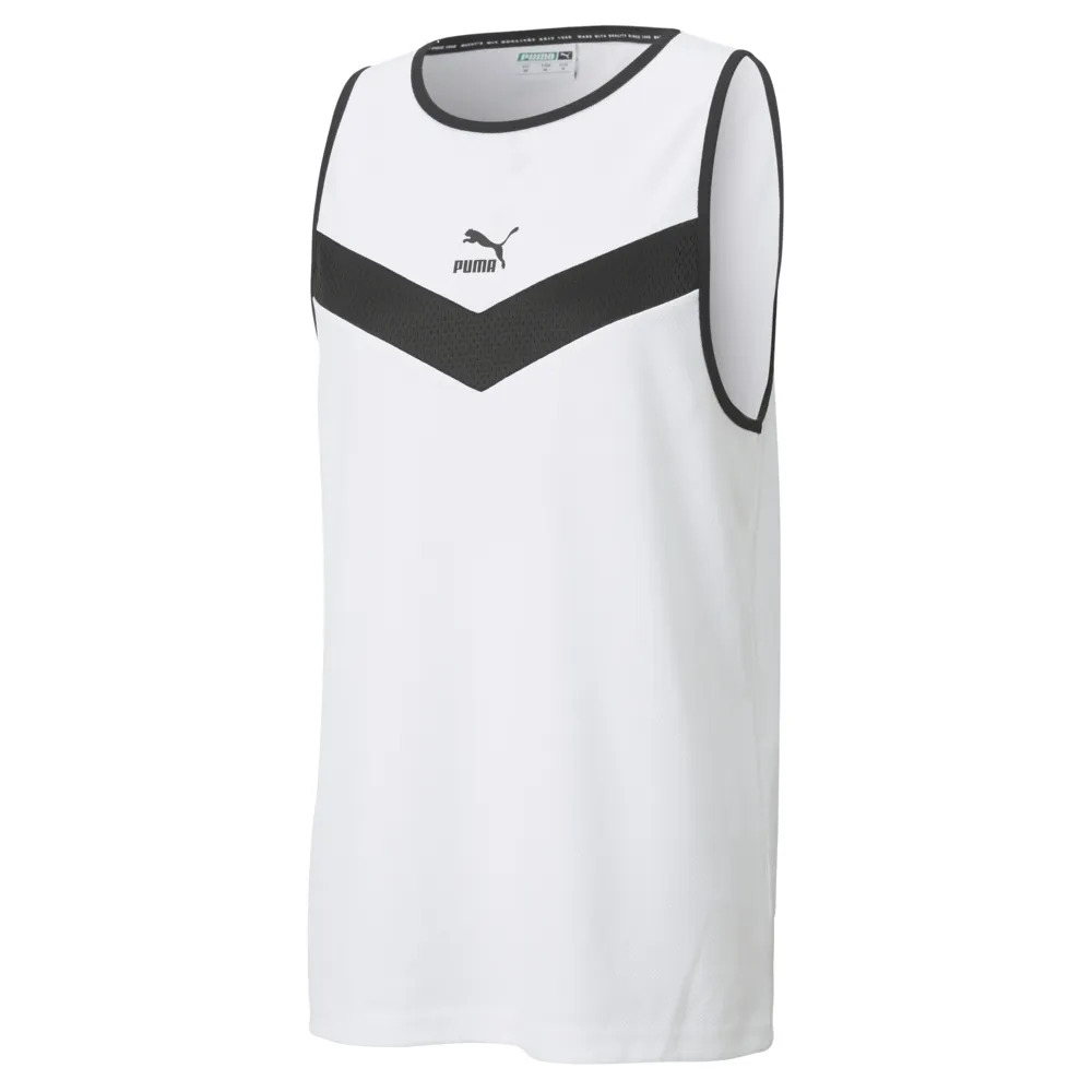 PUMA 流行系列MCS休閒背心(M) 男背心上衣 59644752 白 歷史價格詳細信息