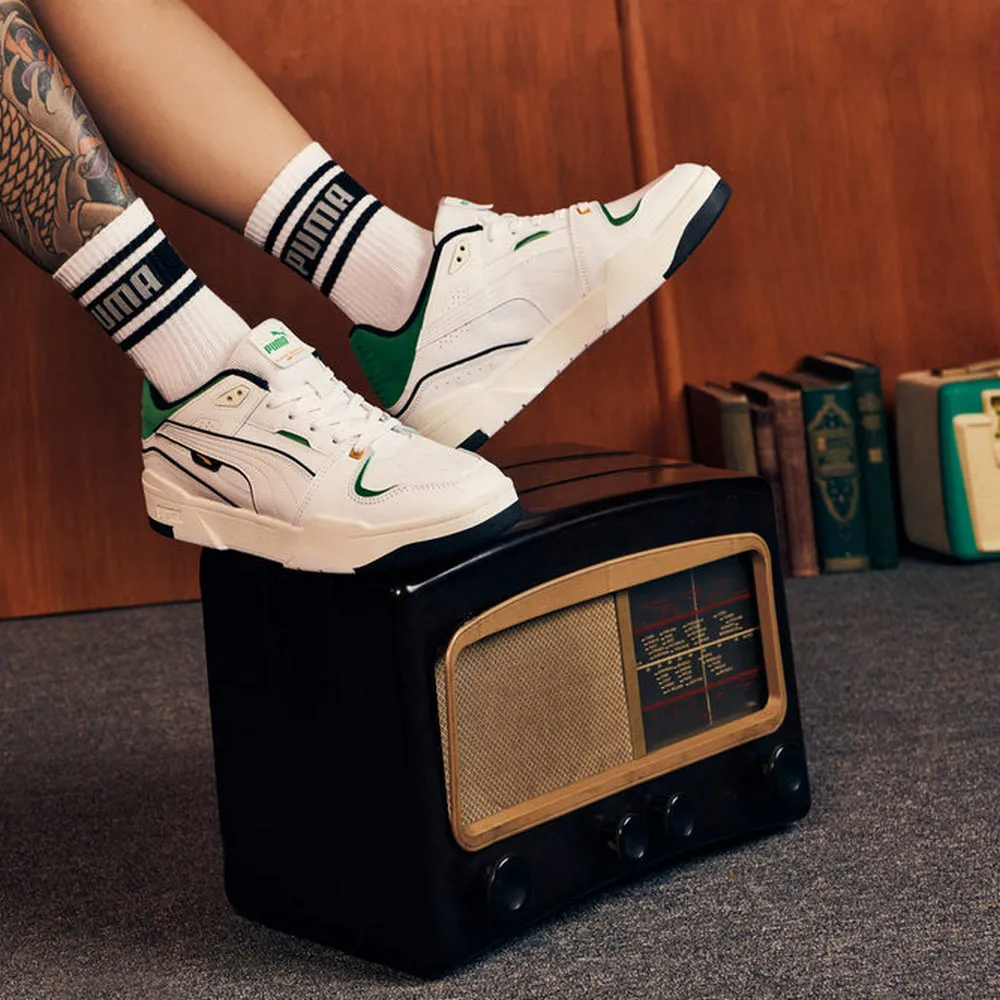Puma 休閒鞋 Slipstream Bball 白 綠 復古 男女鞋 運動鞋 ESO 著用款 小白鞋 任選【ACS】 歷史價格詳細信息