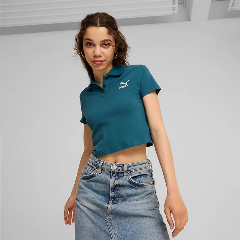 Puma Classics 水藍色  純棉 小Logo 短袖T恤 男款 NO.H4781【53558779】 歷史價格詳細信息