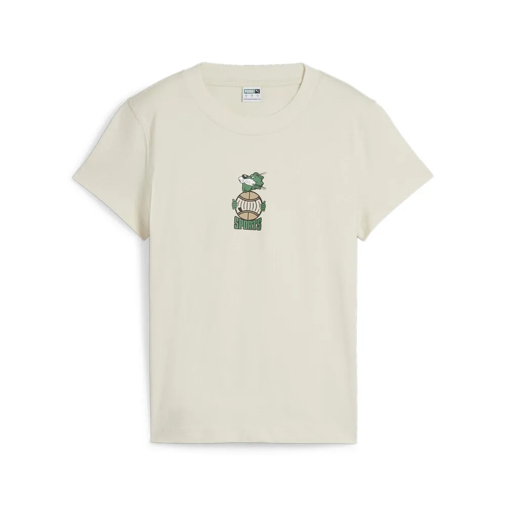 【PUMA】流行系列P.Team Fanbase短袖T恤(F) 短袖上衣 女 黑色-62434701 歷史價格詳細信息