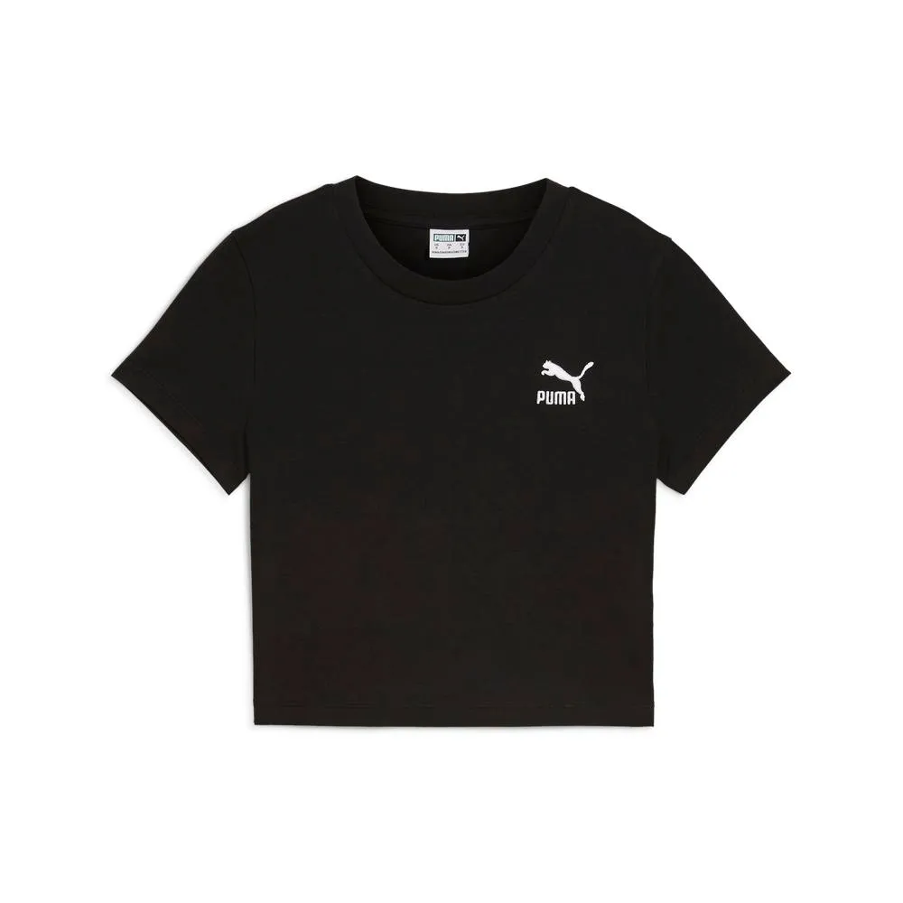 【PUMA】流行系列Classics寶貝短袖T恤(F) 短袖上衣 女 黑色-62657701 歷史價格詳細信息