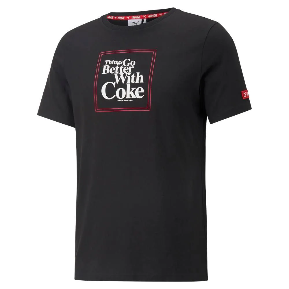 【PUMA】 Coca Cola系列圖樣短袖T恤 短袖上衣 男 黑色-53615801 價格比較,價格查詢,歷史價格詳細信息