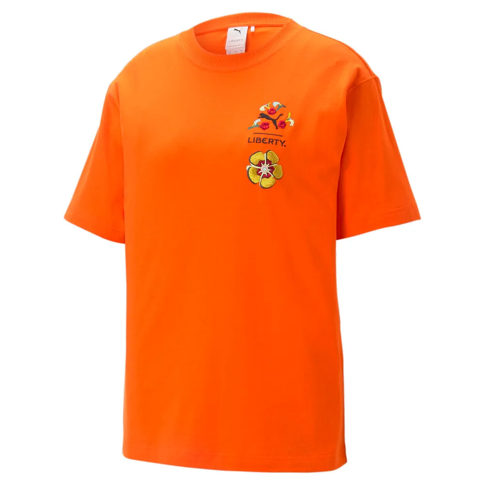 PUMA 短袖上衣 Liberty系列圖樣短袖T恤(F) 女 白 62220765 現貨 歷史價格詳細信息