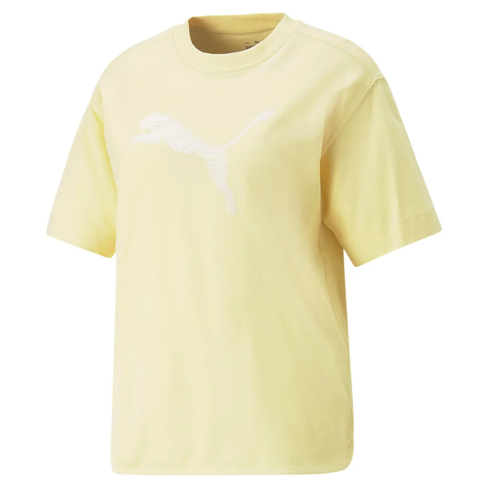 【PUMA】基本系列Her短袖T恤 短袖上衣 女 黃色-67310742 價格比較,價格查詢,歷史價格詳細信息