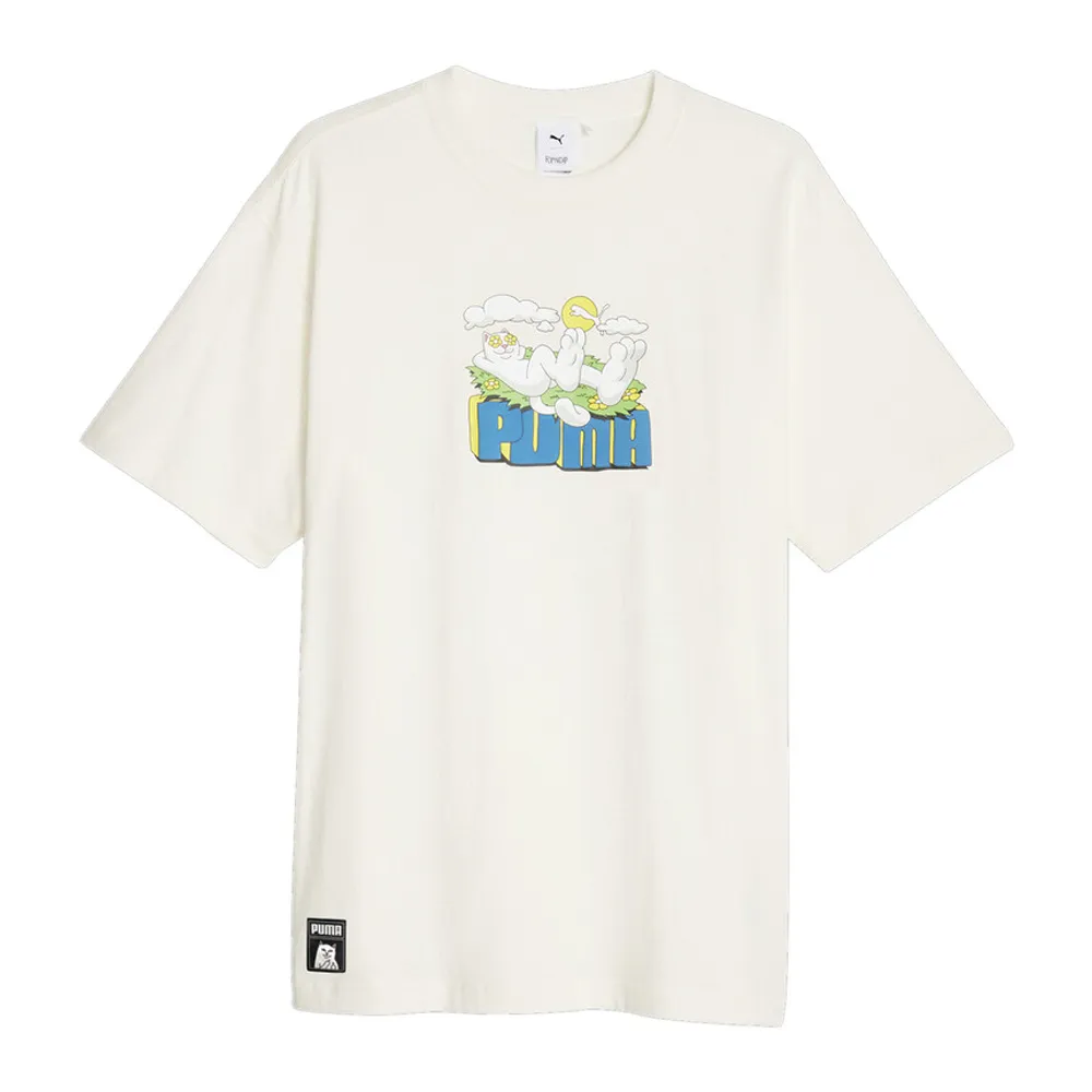 PUMA 短袖上衣 RIPNDIP系列圖樣短袖T恤(M) 男 62219601 黑 歷史價格詳細信息