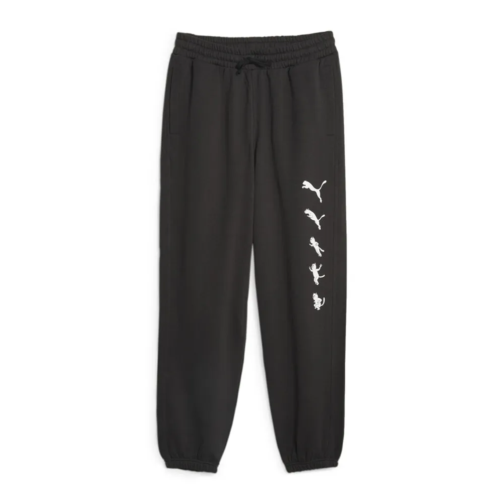 PUMA 長褲 RIPNDIP系列長褲(M) 男 62219901 中指貓聯名 黑 歷史價格詳細信息