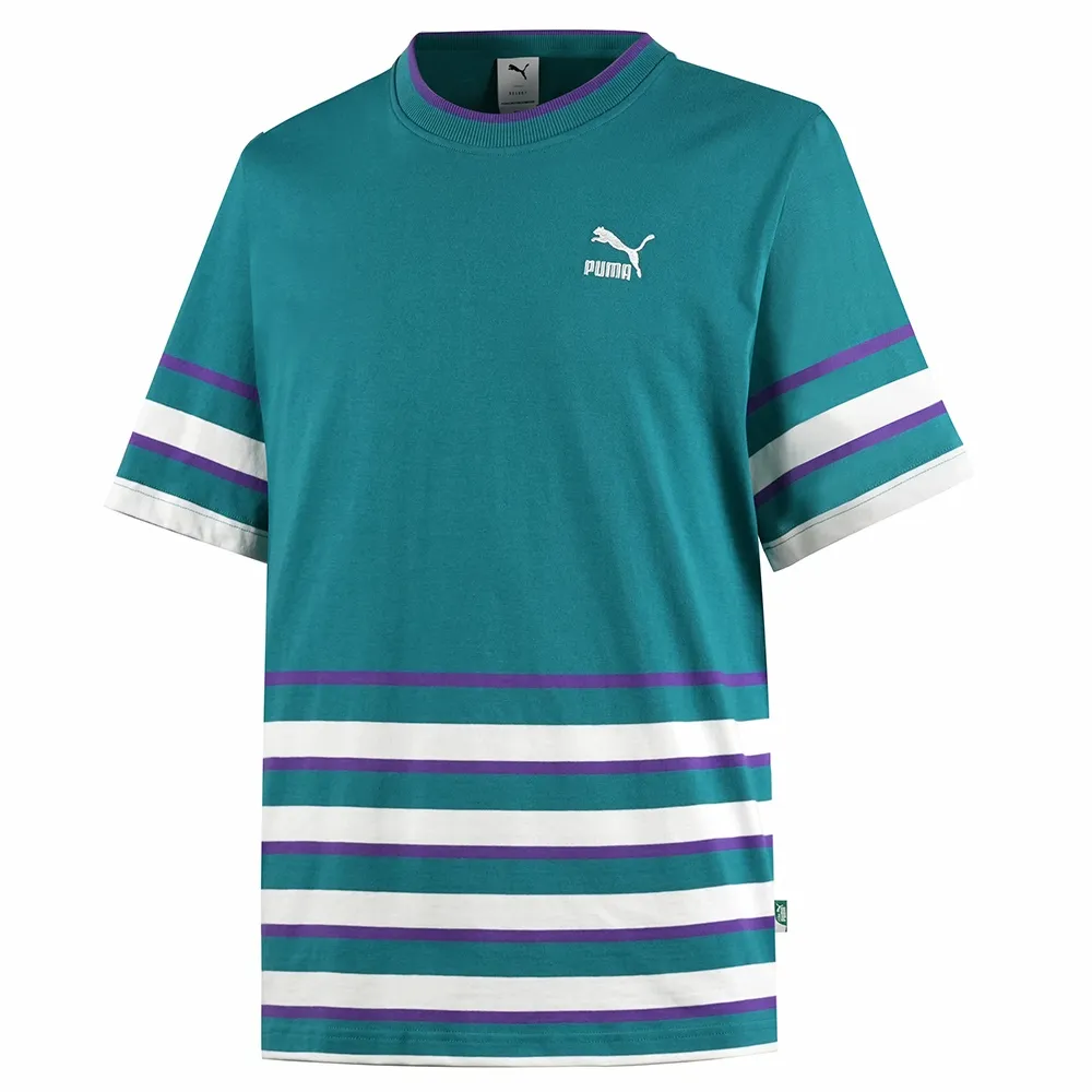 PUMA 短袖上衣 流行系列Archive復古短袖T恤(N) 中 62277887 綠 歷史價格詳細信息
