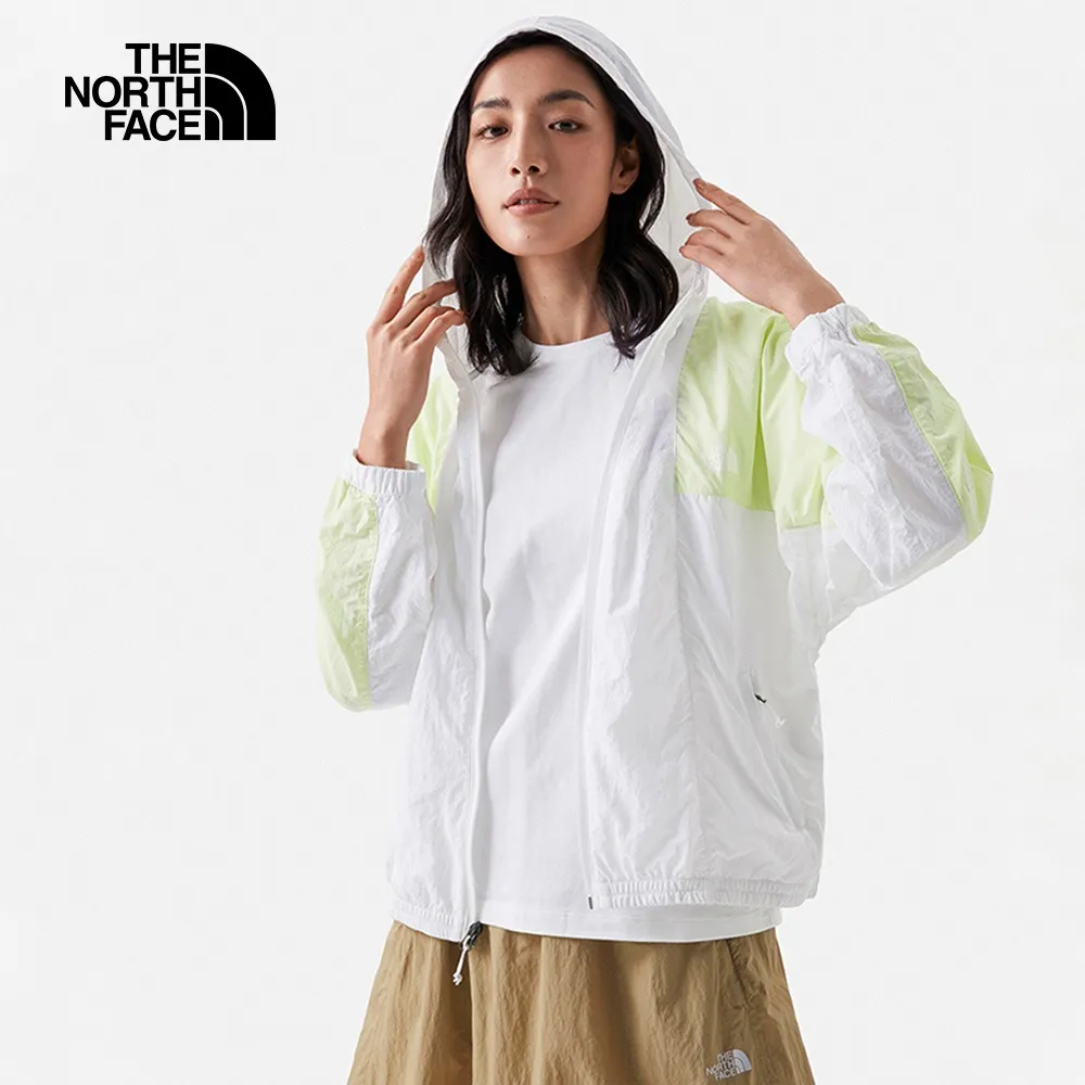 【The North Face 女 防風防曬外套《淺粉》】49B4/薄外套/連帽外套/防曬外套 歷史價格詳細信息