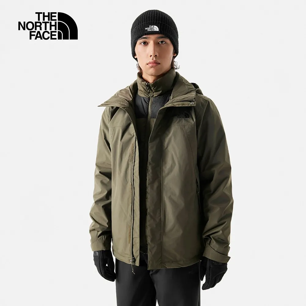 【The North Face】男 防水透氣保暖連帽三合一外套/DryVent防水透氣/7QSZ-OBH 藍色 歷史價格詳細信息