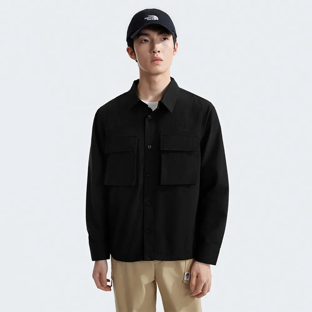 【The North Face 男 長袖襯衫《橘紅》】A3CA-649/休閒/旅遊/上衣/襯衫/悠遊山水 歷史價格詳細信息