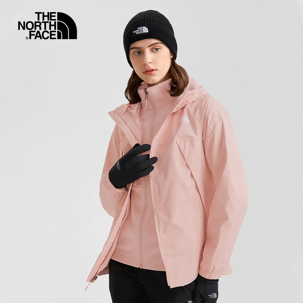 【The North Face】防水透氣連帽三合一外套 女-NF0A7QW6P4K 歷史價格詳細信息