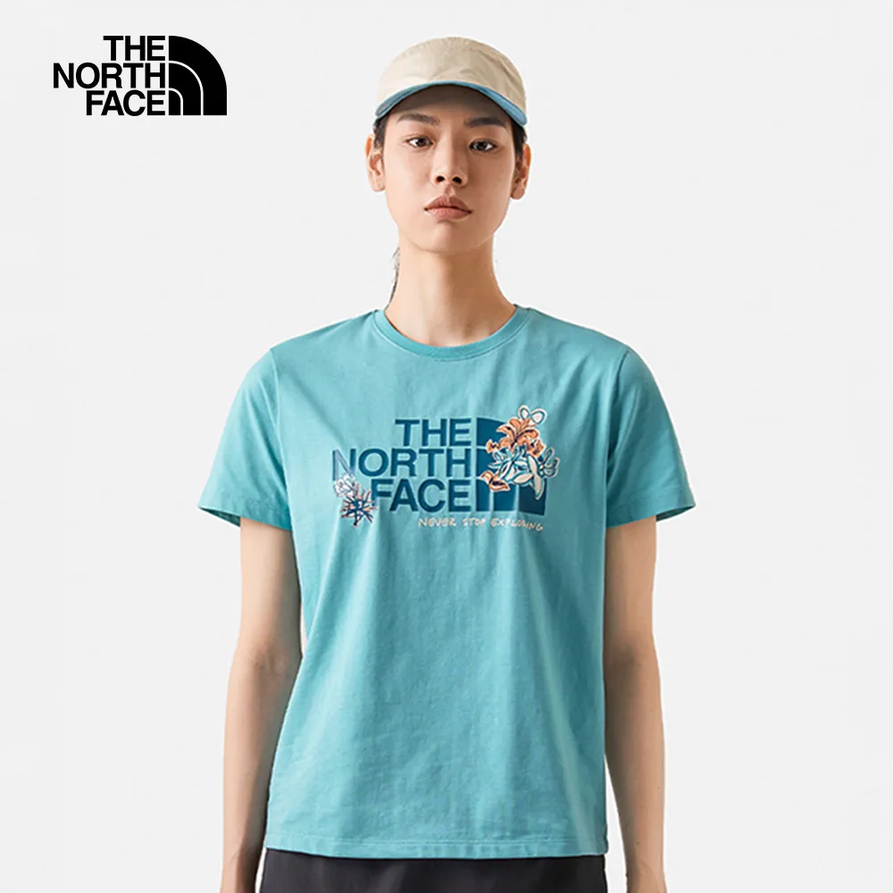 The North Face 女 吸溼排汗短袖T恤 黑 NF0A49ACJK3 歷史價格詳細信息
