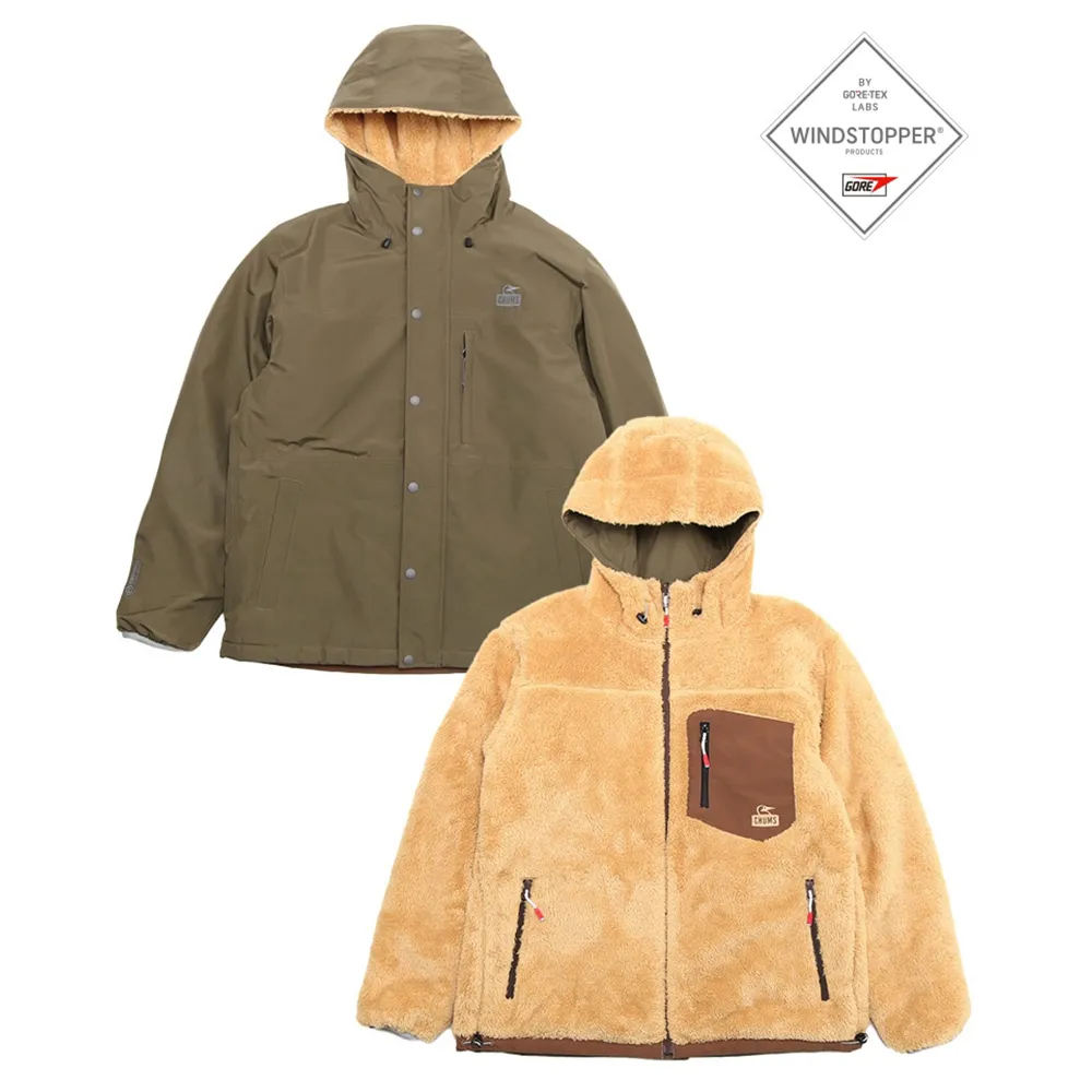 【CHUMS】Gore-Tex INFINIUM Camping Parka防水外套 藍綠/黃色-CH041375T036 歷史價格詳細信息