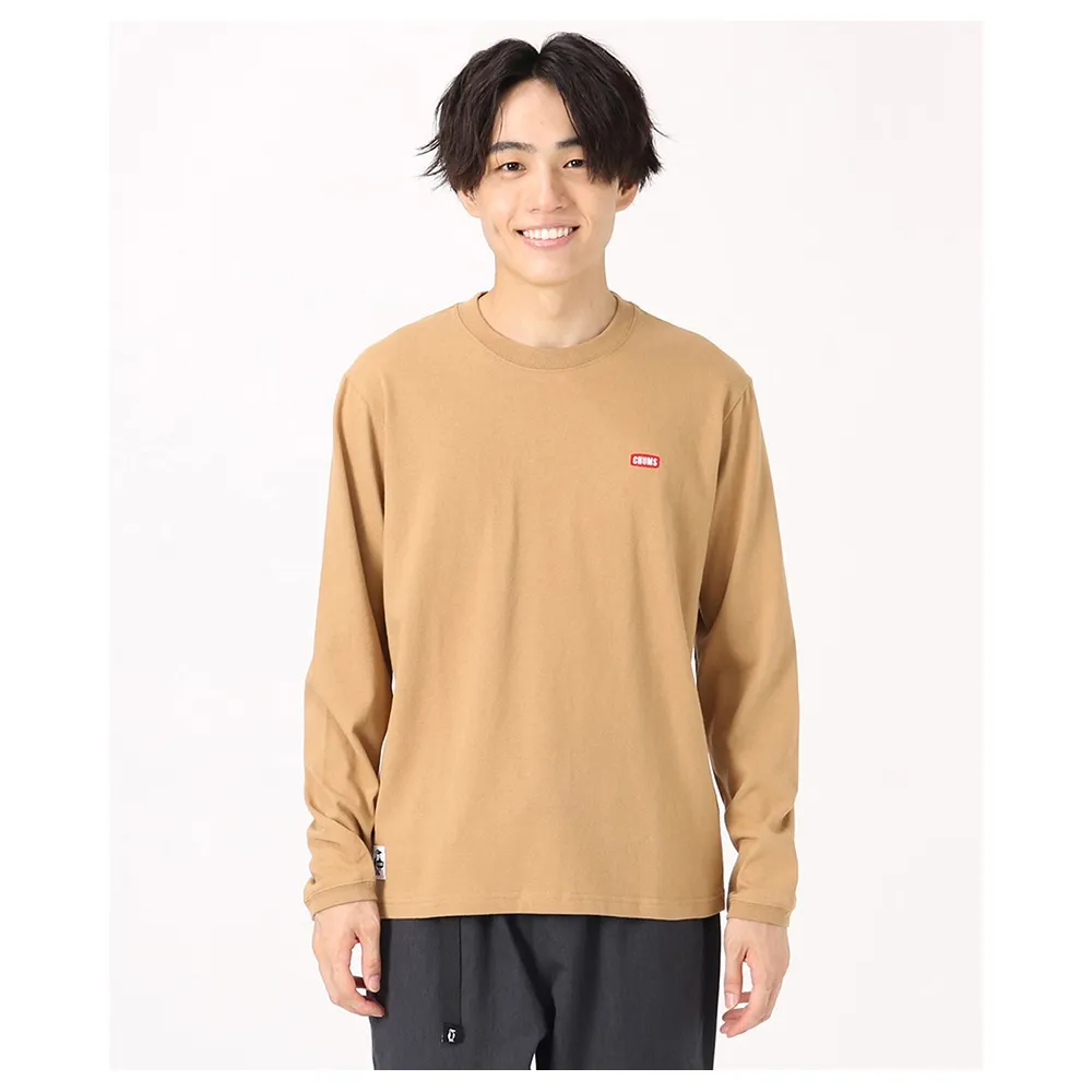 CHUMS Booby Logo L/S T-Shirt長袖上衣 米色 CH011896B001 歷史價格詳細信息