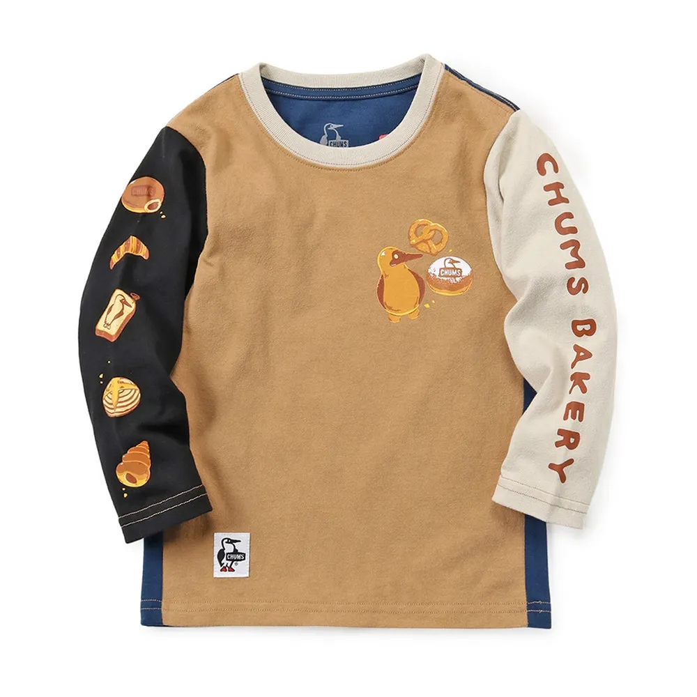 【CHUMS】Kids CHUMS BAKERY Brushed L/S T-Shirt 長袖上衣 中大童 深藍色-CH211290N001 歷史價格詳細信息