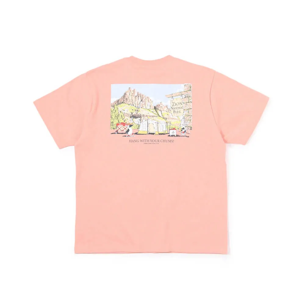 CHUMS Zion Camping T短袖上衣 炭灰黑-CH012393G004 歷史價格詳細信息