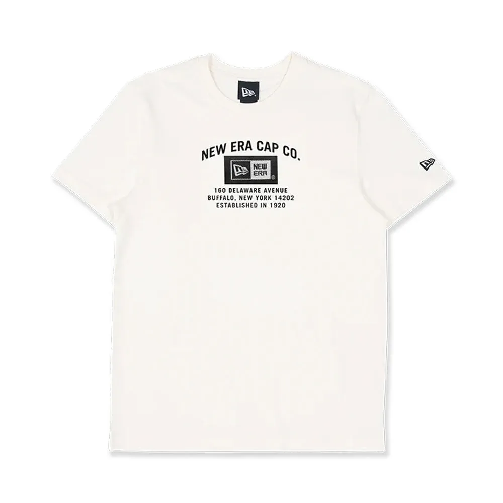 【NEW ERA】男女 短袖Tee LABEL PRINT NEW ERA 象牙白 歷史價格詳細信息