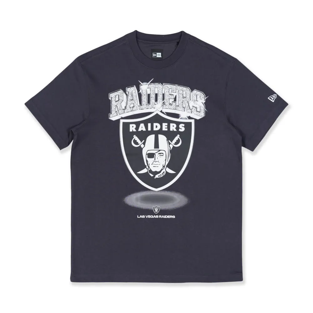 【NEW ERA】男女 短袖Tee METALLISM-DIAMOND 拉斯維加斯突襲者 深藍灰 歷史價格詳細信息