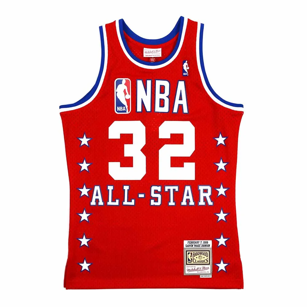 【Mitchell & Ness】 G2二代 Swingman 復古球衣 All-Star Game 1988 #32 Magic Johnson 歷史價格詳細信息