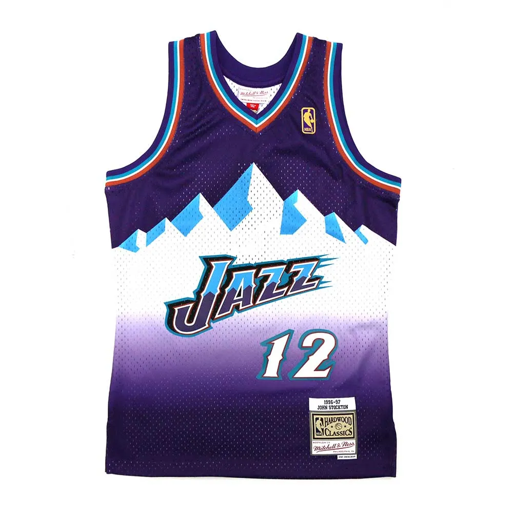 【Mitchell & Ness】 G2二代 Swingman復古球衣 爵士隊 96-97 #12 John Stockton 歷史價格詳細信息