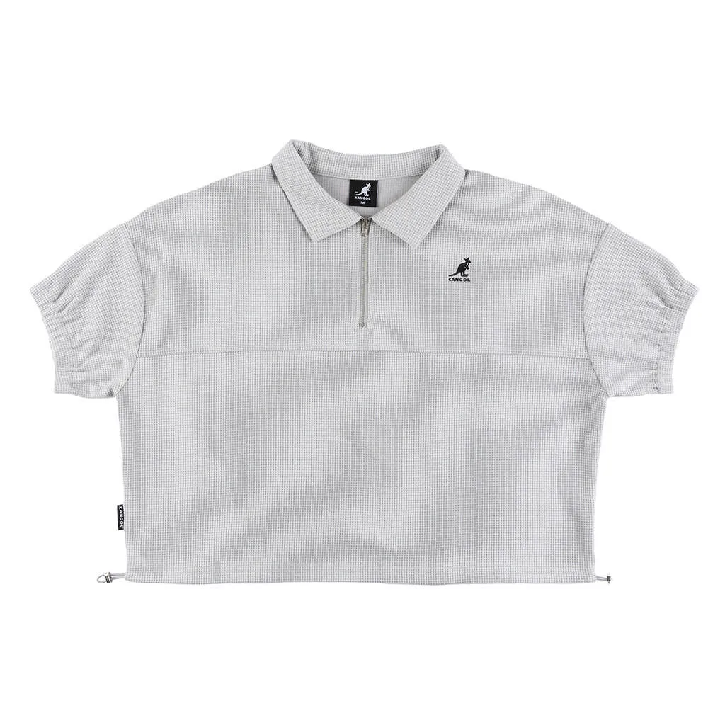 KANGOL 華夫格女款半開短T【63221301】短袖 新衣 套裝 女裝 短版 春夏 歷史價格詳細信息