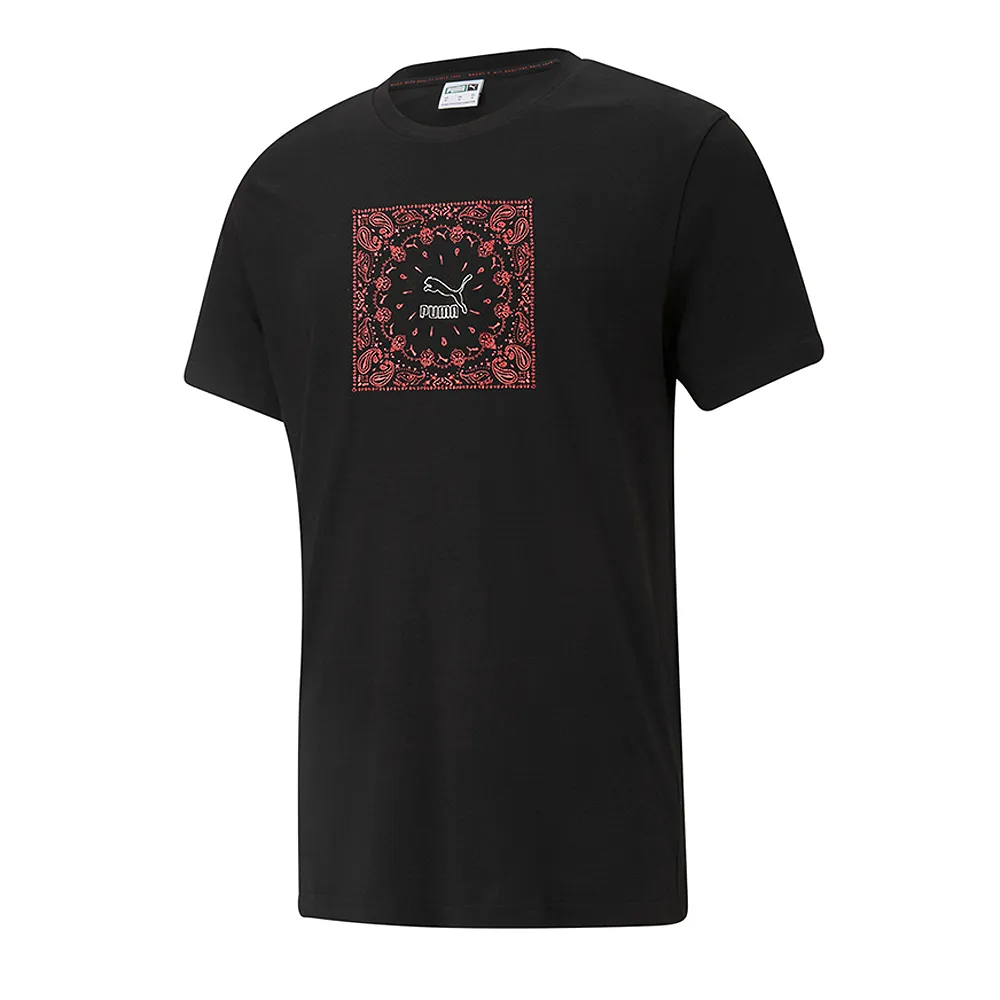 PUMA 流行系列 Offbeat 男款 印花 休閒 短袖上衣 T恤 53254402 歷史價格詳細信息