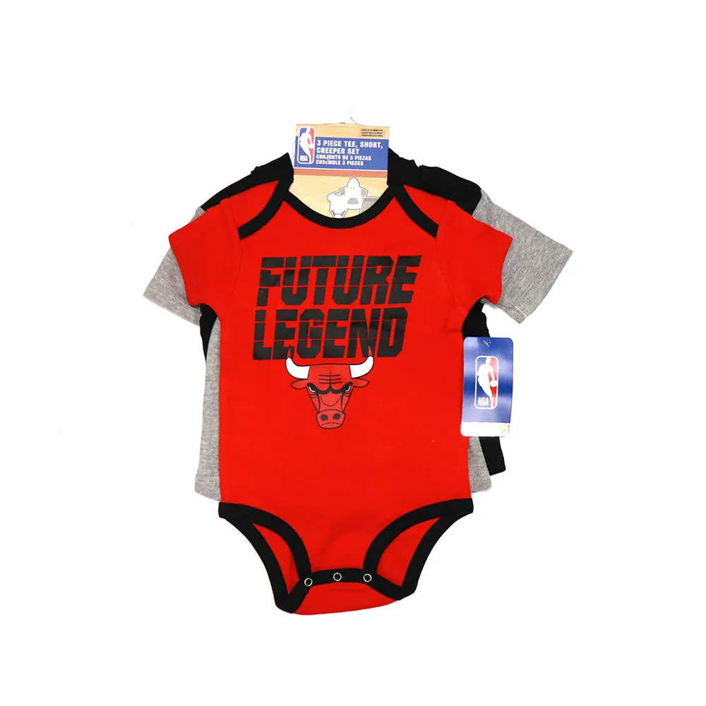 NBA 新生兒 泰迪熊 絨毛 連身套裝 公牛隊 3-9M 歷史價格詳細信息