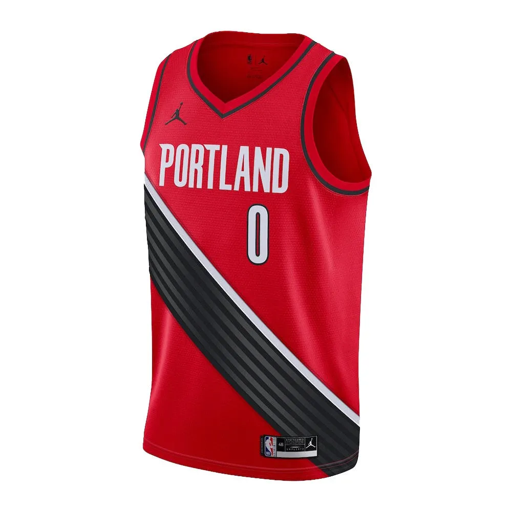 NBA Statement Edition 青少年球衣 拓荒者隊 Lillard Damian 紅色 歷史價格詳細信息