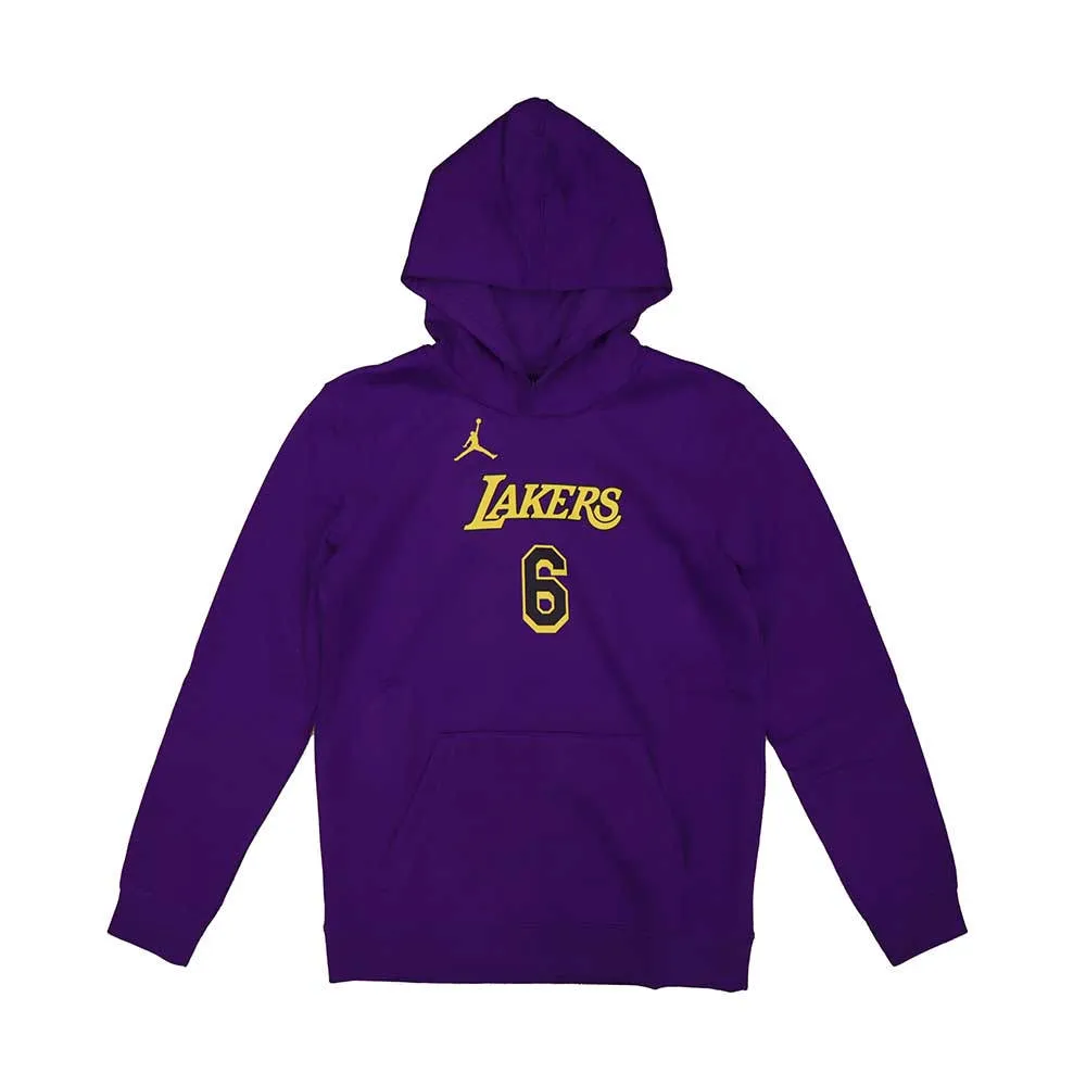 NBA Statement Edition 青少年 連帽T恤 湖人隊 LeBron James 紫色 歷史價格詳細信息