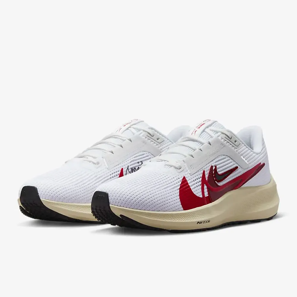W Nike Air Zoom Pegasus 40 PRM 慢跑鞋 象牙白紅 運動 支撐 緩衝 女鞋 FN3477-100 歷史價格詳細信息